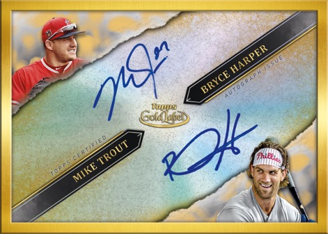 Bryce Harper & Mike Trout Multi-Signed Baseball