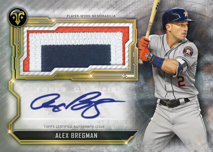 Alex Bregman 2018 Topps Triple Threads Jersey On Card Auto