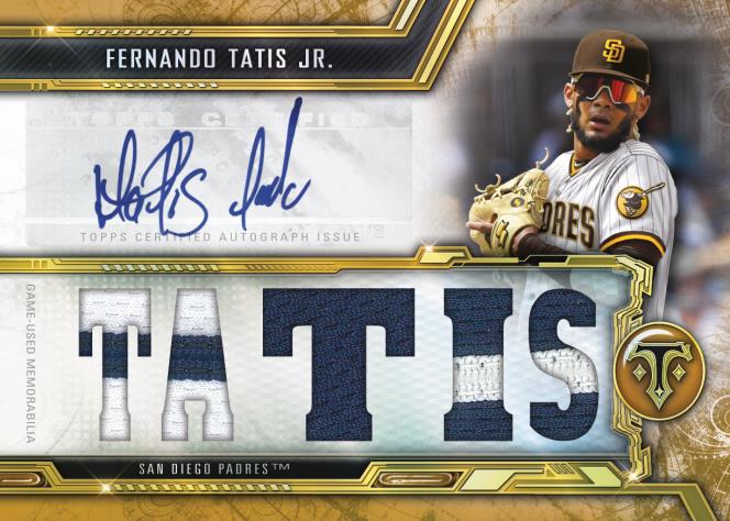 Fernando Tatis Jr. San Diego Padres Topps Autographed Majestic