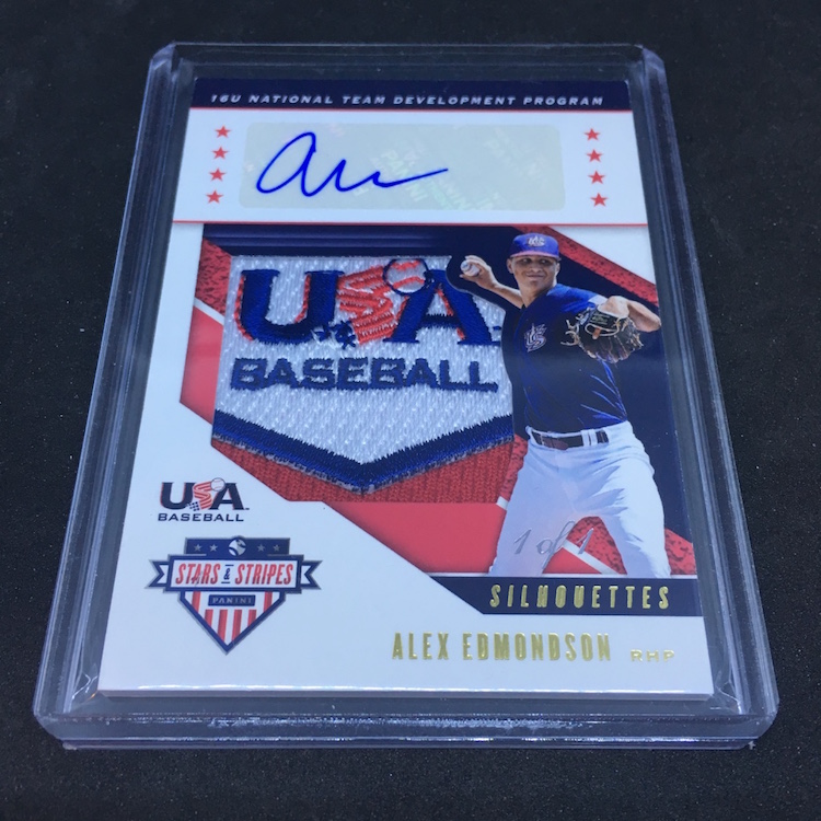 2019 Panini Stars Stripes CJ Abrams Gold Autograph Jersey /25 Nationals USA