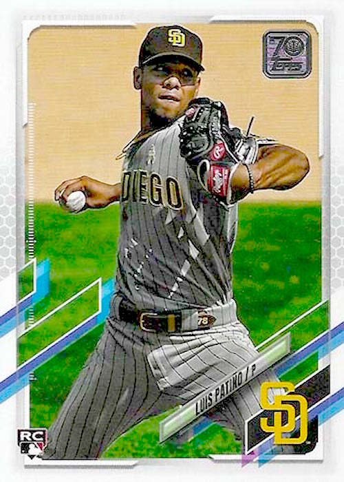 Luis Patino 2021 Topps Update Rookie #US211 Tampa Bay Rays Baseball Card