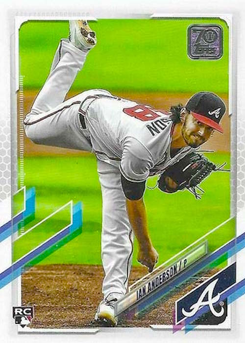 Ian Anderson 2023 Topps Series 1 #114 Gold SP #'d 1252/2023 Atlanta Braves