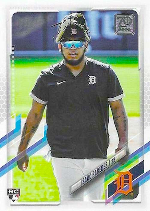  2021 TOPPS #65 ISAAC PAREDES RC TIGERS BASEBALL MLB :  Collectibles & Fine Art