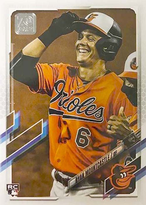 Ryan Mountcastle RC 2021 Topps 1st RC MLB Jersey Patch Card Black