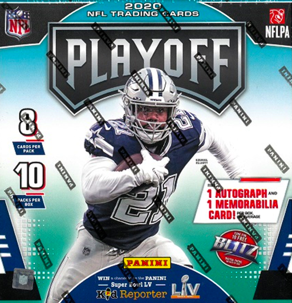 2021 Panini Playoff NFL Football Mega Box - One Autograph (80 Cards Total)