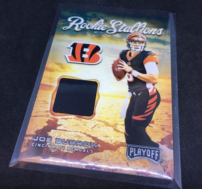 Joe Burrow Rookie Card 2020 NFL Panini Playoff Base Bengals 