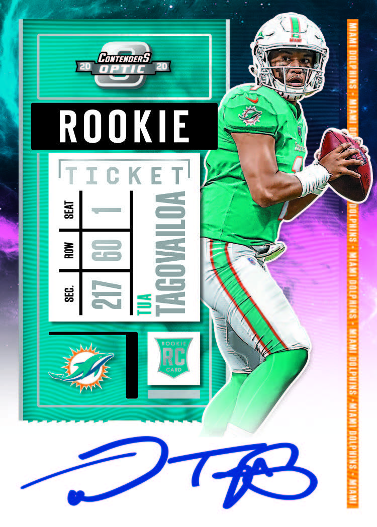 Tua Tagovailoa – Miami Dolphins 2021 Panini Contenders Season Ticket # –