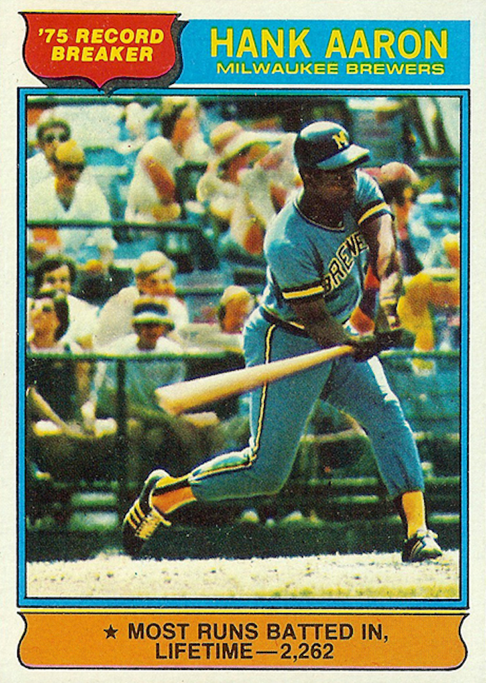 Lot Detail - 1975 Hank Aaron Milwaukee Brewers Game-Used