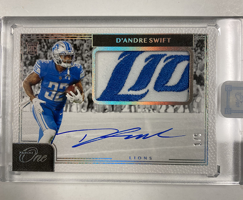 Signed D'Andre Swift Lions Football Slabbed Rookie Card – Super Sports  Center