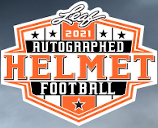 2021 LEAF AUTOGRAPHED MINI FOOTBALL HELMET