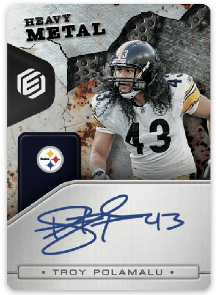 Autographed Troy Polamalu Steelers Football Slabbed Rookie Card – Super  Sports Center