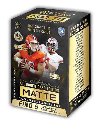 : 2021 Wild Card Matte Football White Mega Box