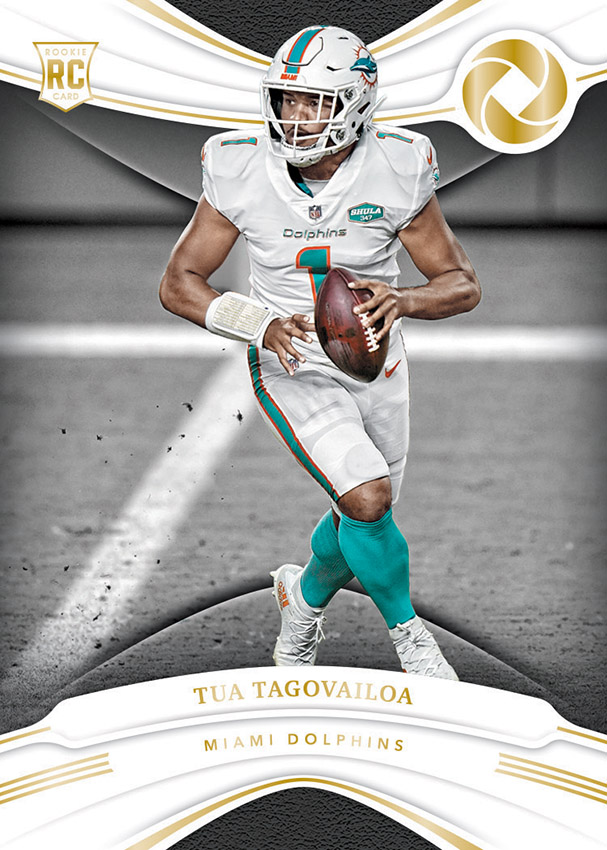 2022 Panini Black Miami Dolphins GOLD Parallel Tua Tagovailoa /5