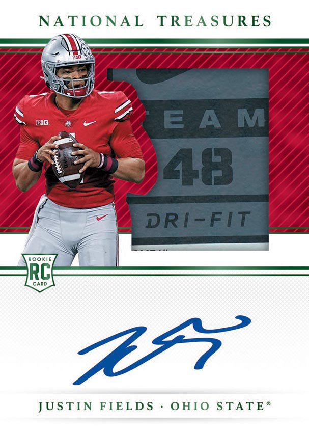 First Buzz 2021 Panini National Treasures college football / Blowout Buzz