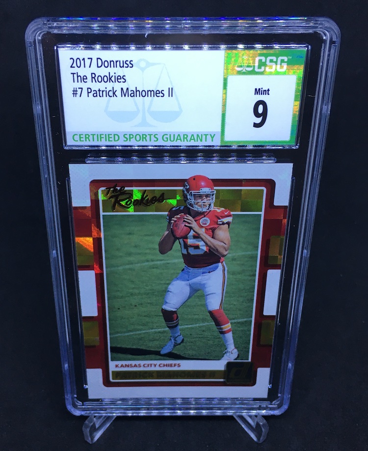 PATRICK MAHOMES 2017 ROUND 1 NFL DRAFT ROOKIE CARD RC 2,000 MADE KC CHIEFS