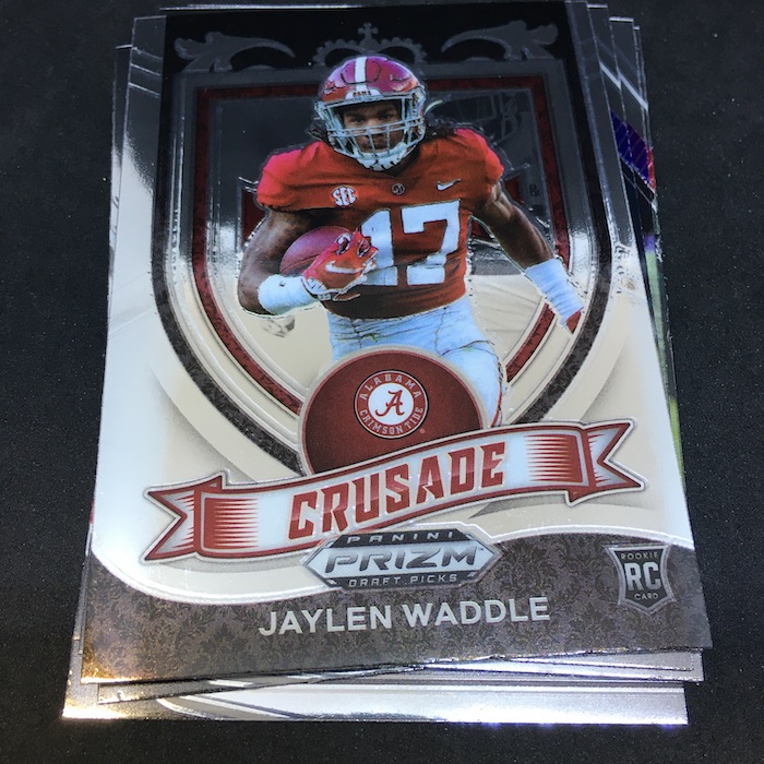 JAYLEN WADDLE CRUSADE 2021 PANINI PRIZM DRAFT PICKS FOOTBALL