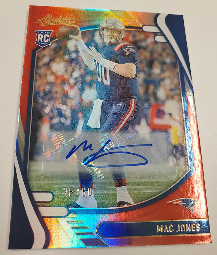 Mac Jones Autographed Signed 2021 Panini Absolute By Storm Rookie