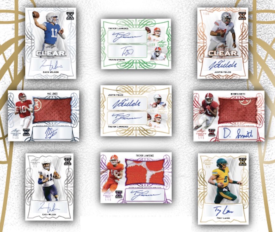 First Buzz: 2021 Leaf Trinity football cards / Blowout Buzz