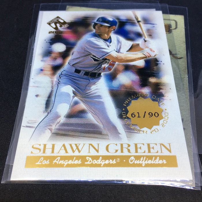 Shawn Green Dodgers Blue Los Angeles Dodgers MLB Action Poster