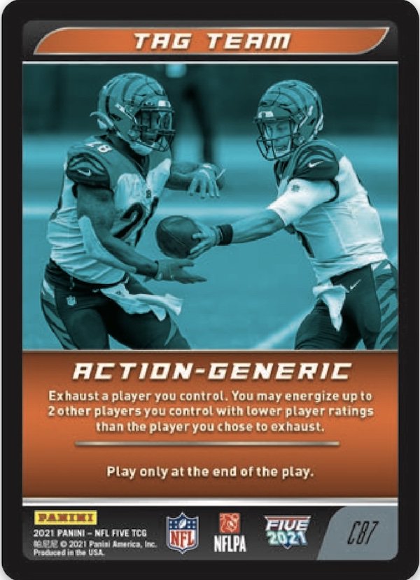 2021 Panini NFL Five Football Trading Card Game Starter Deck – CB