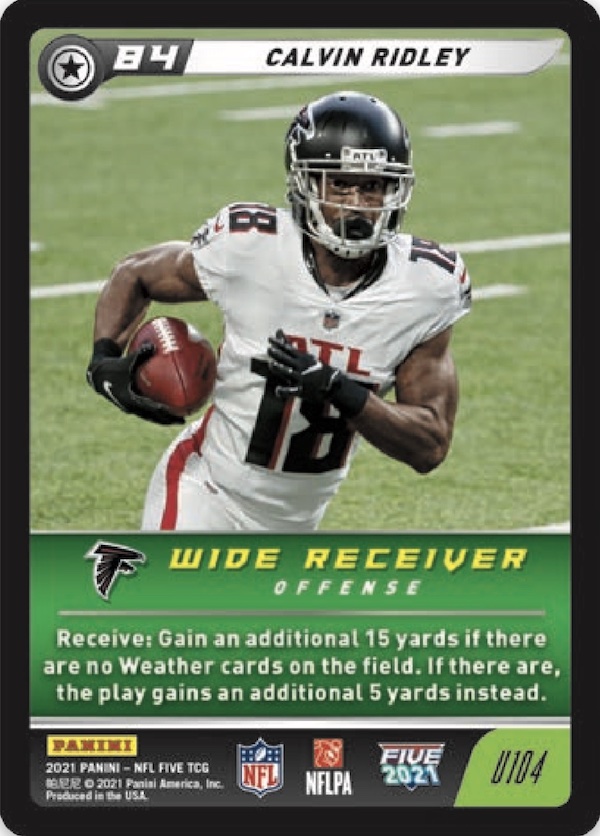 2021 Panini NFL Five Trading Card Game Booster 