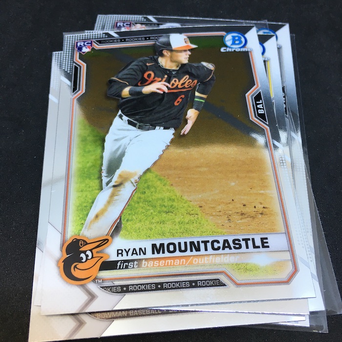 Ryan Mountcastle 2021 Topps Chrome Black Green Refractor- #'d 99