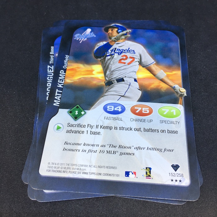 Matt Kemp Game Worn Jersey Baseball Card