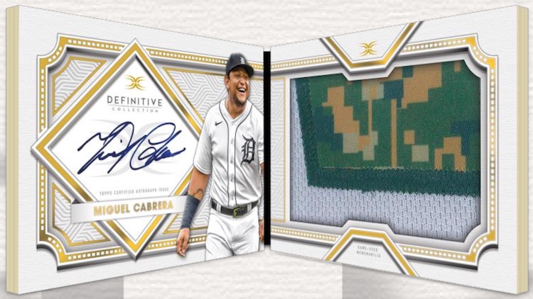 2022 Topps Definitive Miguel Cabrera GAME-USED Jumbo Relic /50