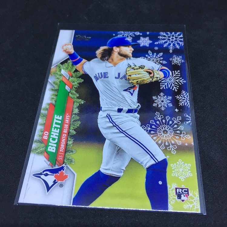 Bo Bichette 2020 Topps Holiday Snowflake Metallic Parallel Rookie