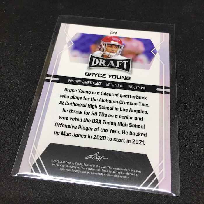 2022 Leaf Draft Football Blaster Cards Checklist