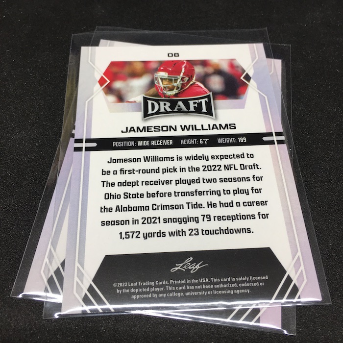 Buzz Break: 2022 Leaf Draft Football blaster box / Blowout Buzz