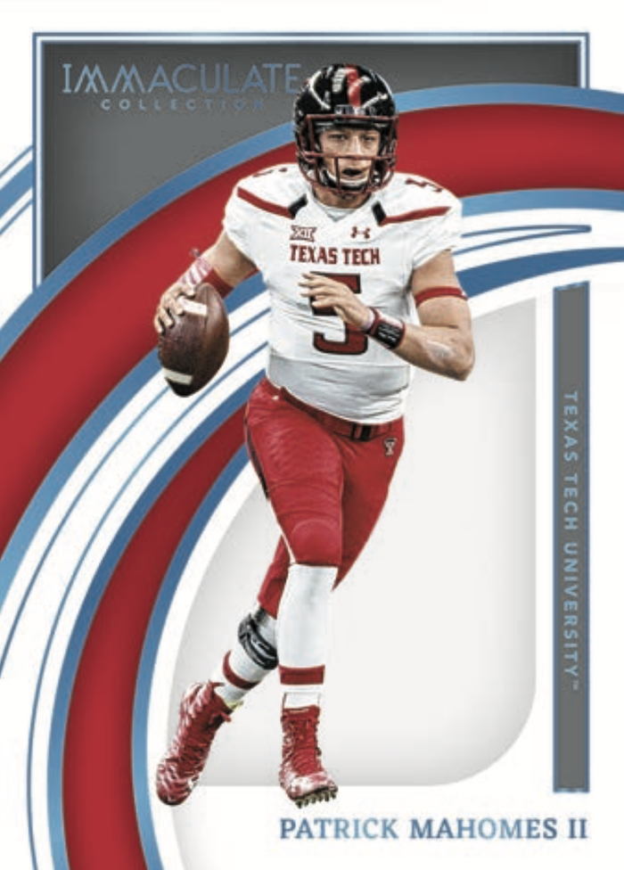 Mavin  Patrick Mahomes 2018 Panini Score Texas Tech Player Worn