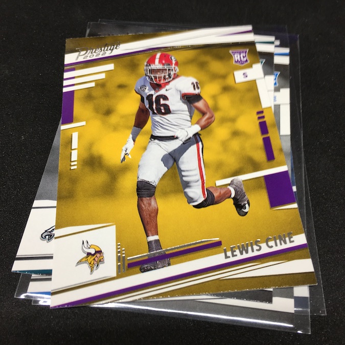 : Lewis Cine Prestige Rookie Card Collectible Football