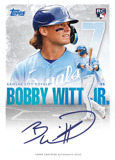  2022 Topps Now Baseball #21 Bobby Witt Jr. Rookie Card