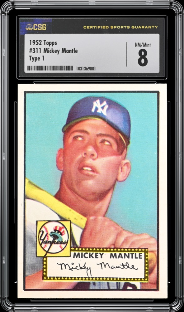Sold at Auction: Mickey Mantle autographed 1953 Topps Baseball card  (PSA/DNA 9).