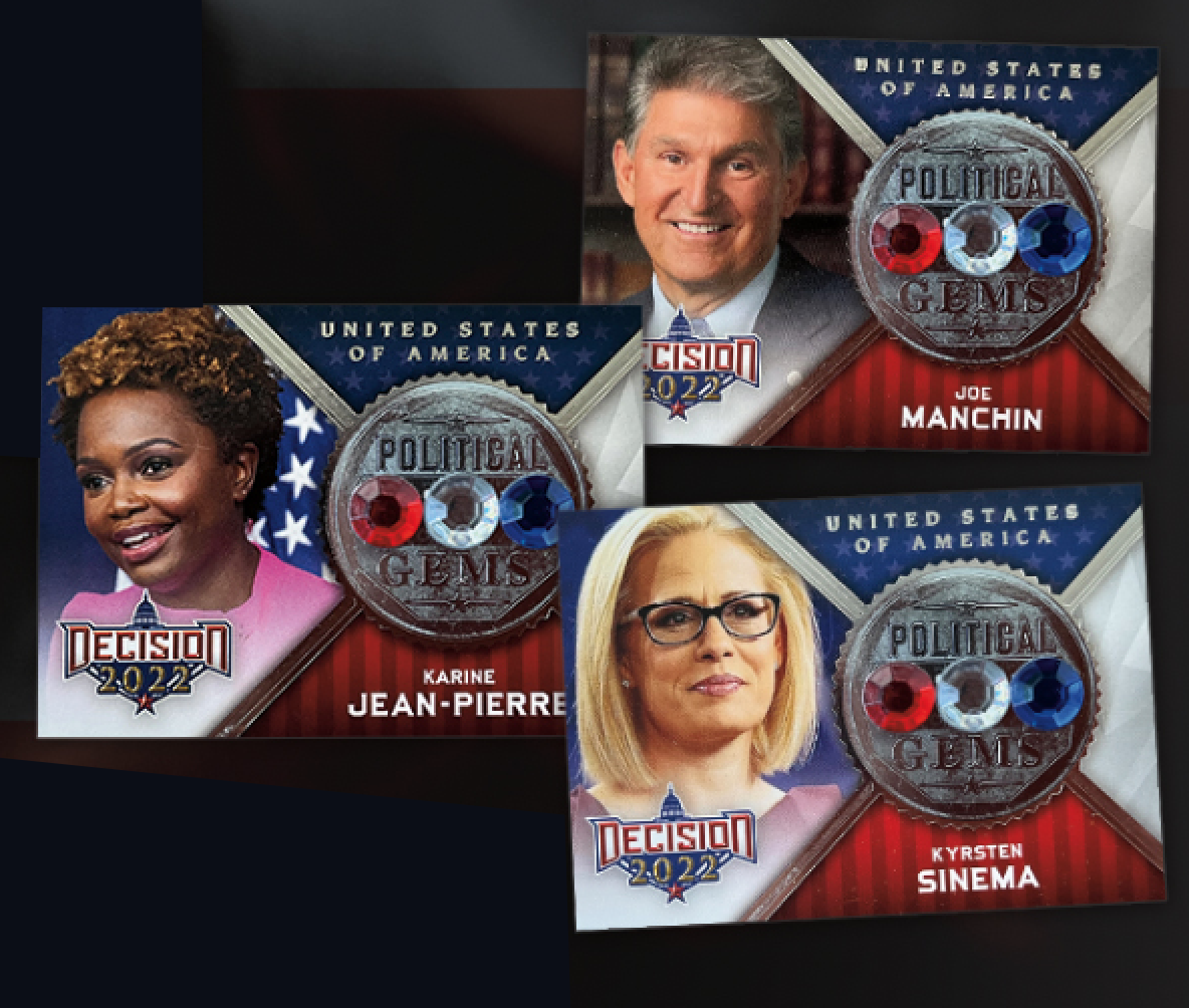 First Buzz Decision 2022 political trading cards / Blowout Buzz