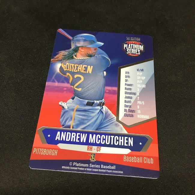 To the guy that wanted that Andrew Mccutchen cardhere you go