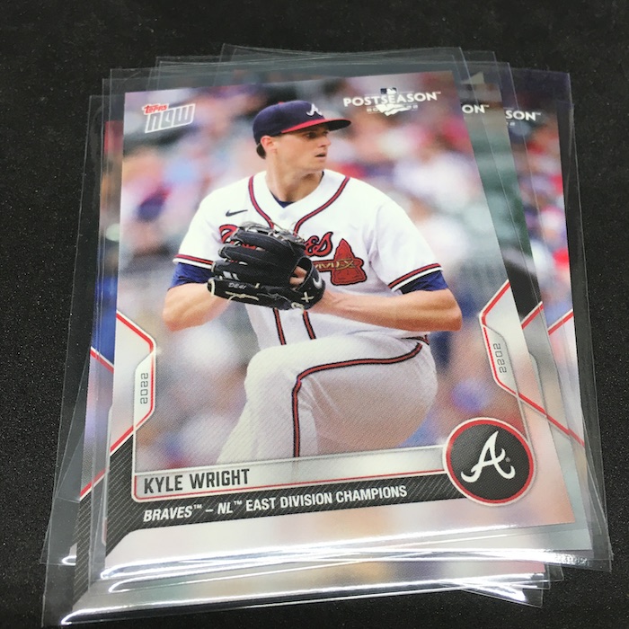2023 Topps Now Atlanta Braves #516 BREAKS NL RECORD 61 HRs/MONTH-BLUE 34/49  (A1)
