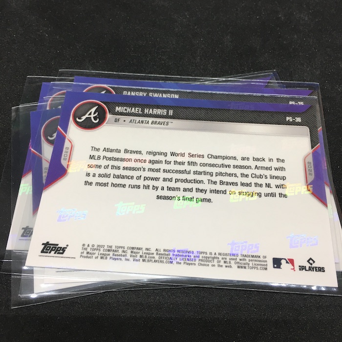 2021 Topps Now ATL Braves Dansby Swanson WS11 ERROR BACK from World Series  set