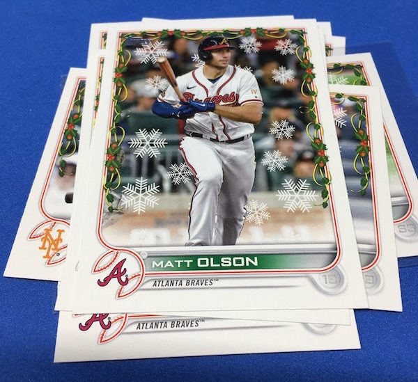 2022 Topps Holiday Pete Alonso Jersey Relic Memorabilia Card New