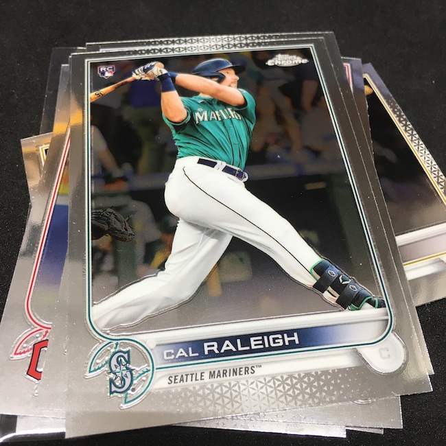 2022 Topps Chrome CAL RALEIGH Rookie card #149. MINT. Seattle