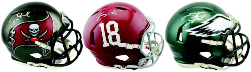 2023 Tristar Hidden Treasures Autographed Football Mini Helmet Platinum Edition Hobby Box