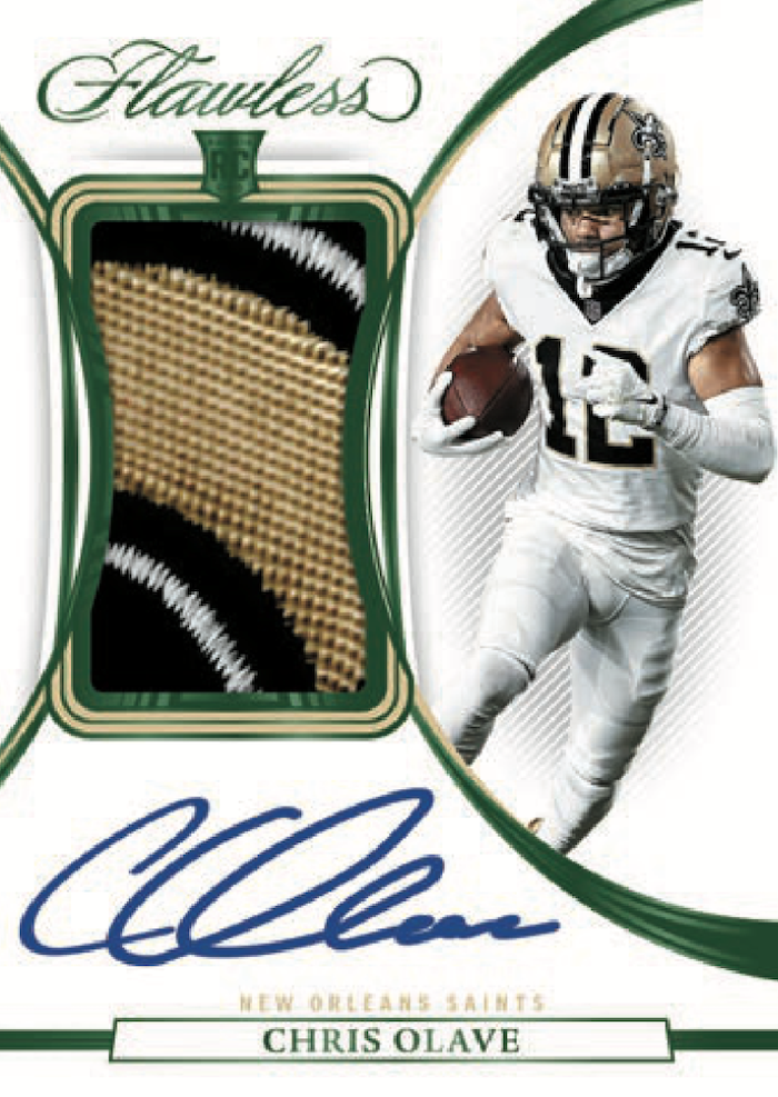 Autographed Chris Olave Saints Football Slabbed Rookie Card Item