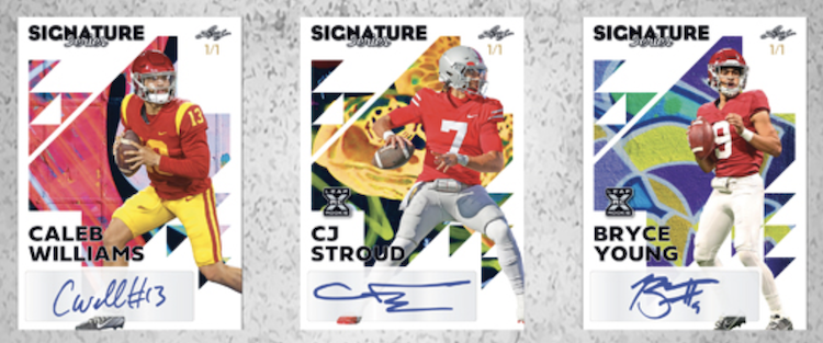 First Round Autograph?! Out of This 2023 Leaf Football Card Retail