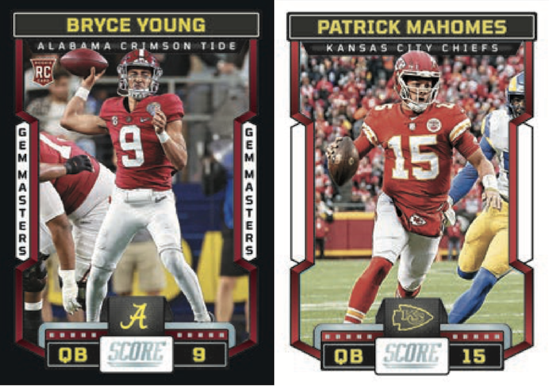 Tyreek Hill Football Cards (5) Assorted Bundle - Kansas City Chiefs Trading Card Gift Set