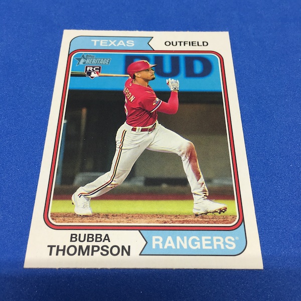  2023 Topps # 157 Bubba Thompson Texas Rangers