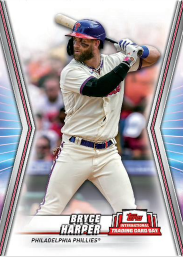 Bryce Harper Phillies 2022 Topps International Trading Card Day