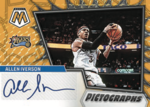 Allen iverson Signed orignal 2001 playoff limited edition card
