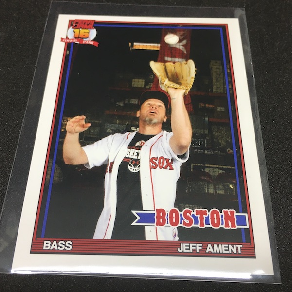 PEARL JAM Boston Baseball Card - Eddie Vedder card 3 - 2018 fenway away show