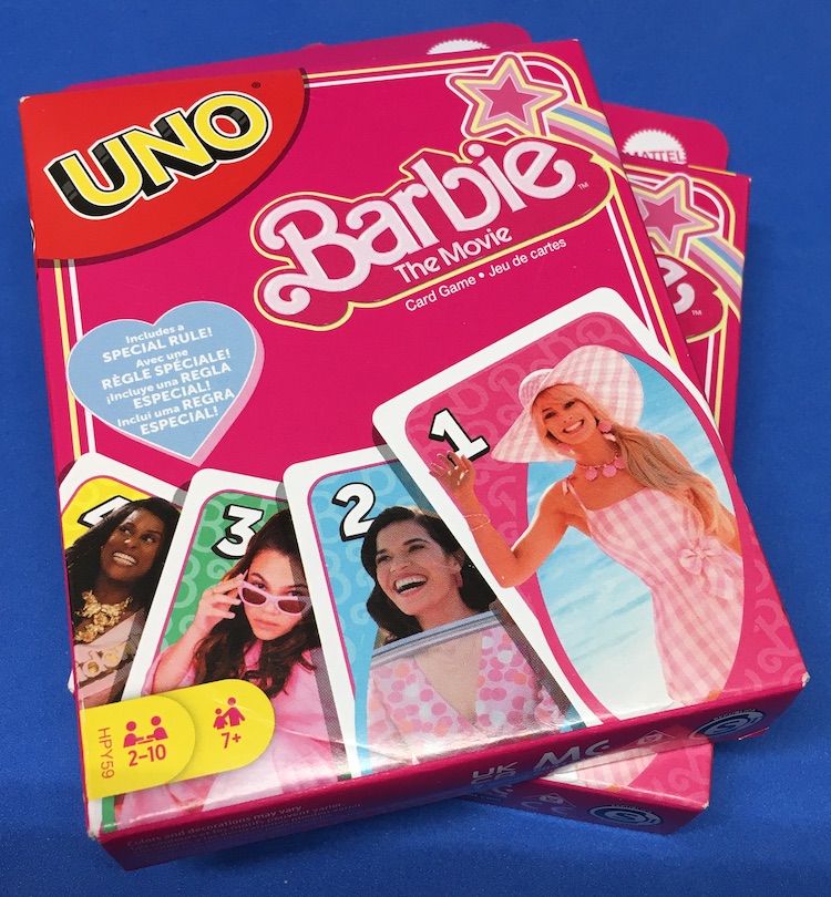 Buzz Break: 2023 Uno Barbie The Movie playing cards / Blowout Buzz